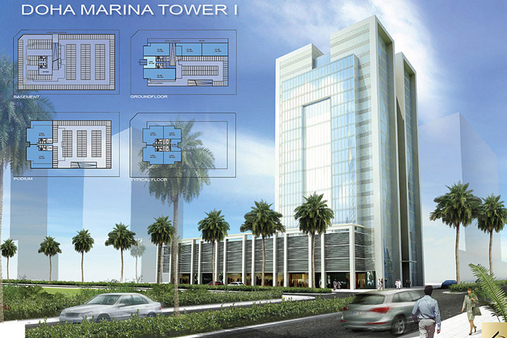 Doha Insurance Projektstudie / Bauvorhaben Bürogebäude
